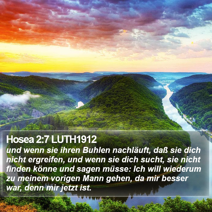 Hosea 2:7 LUTH1912 Bible Study