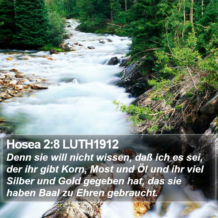 Hosea 2:8 LUTH1912 Bible Study