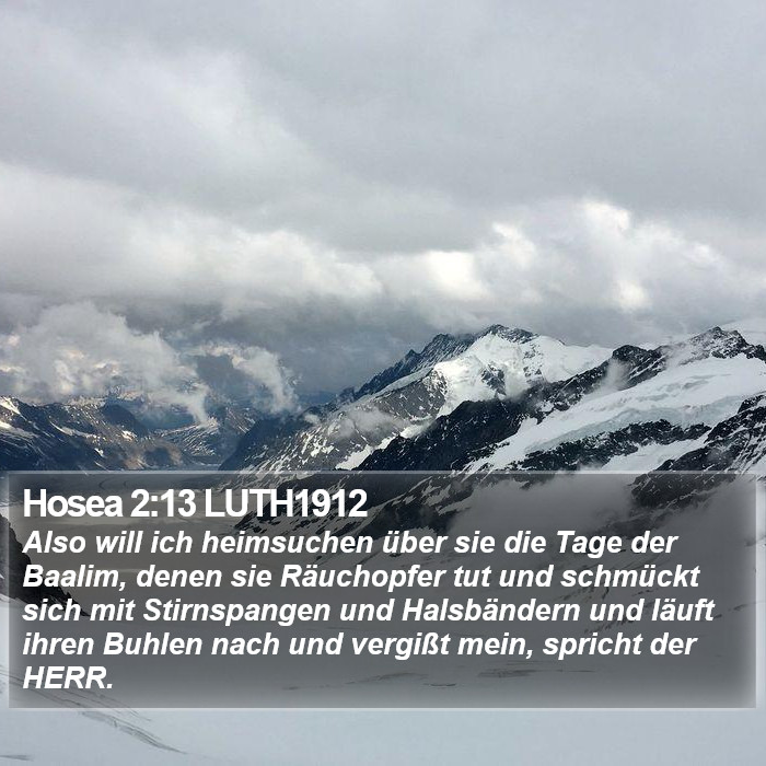 Hosea 2:13 LUTH1912 Bible Study