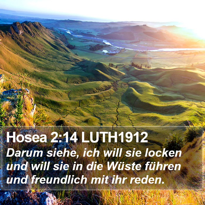 Hosea 2:14 LUTH1912 Bible Study
