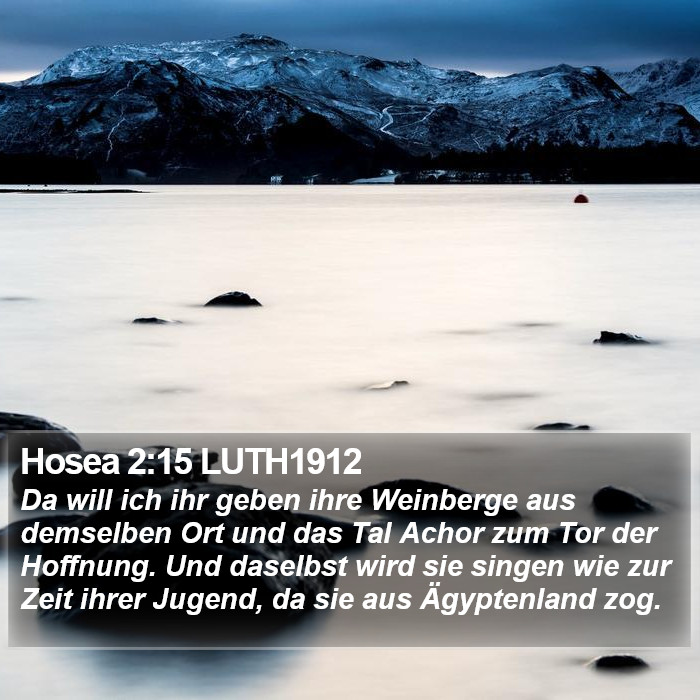 Hosea 2:15 LUTH1912 Bible Study