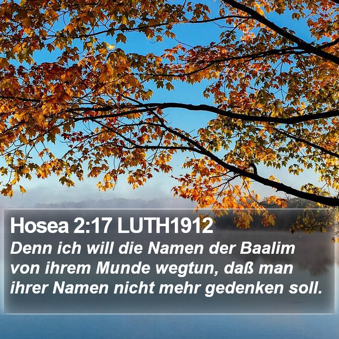 Hosea 2:17 LUTH1912 Bible Study
