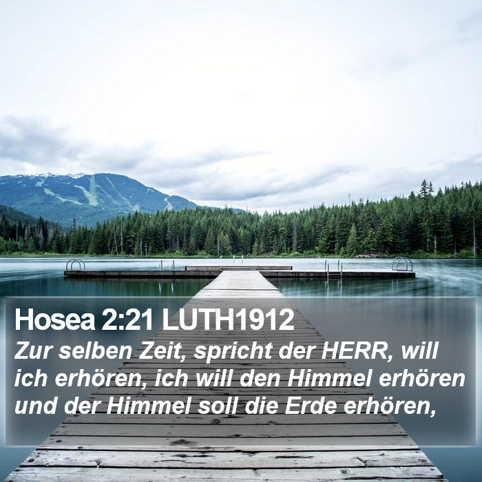 Hosea 2:21 LUTH1912 Bible Study