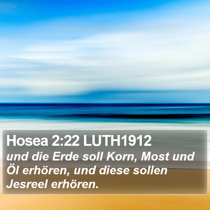 Hosea 2:22 LUTH1912 Bible Study