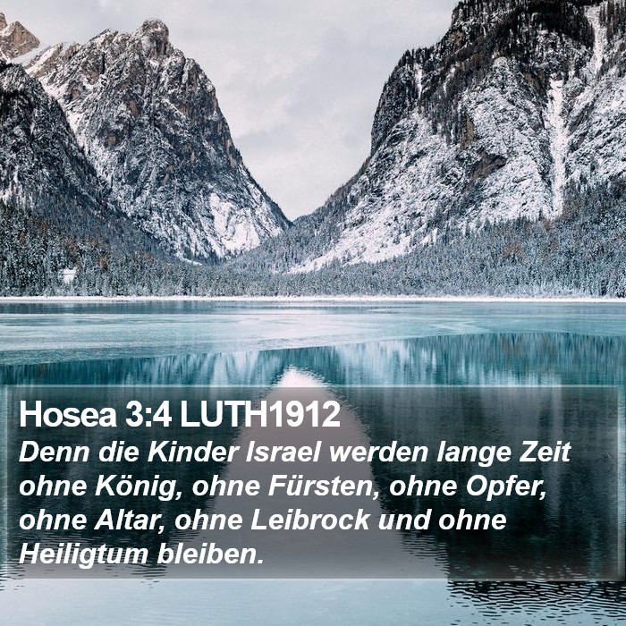 Hosea 3:4 LUTH1912 Bible Study