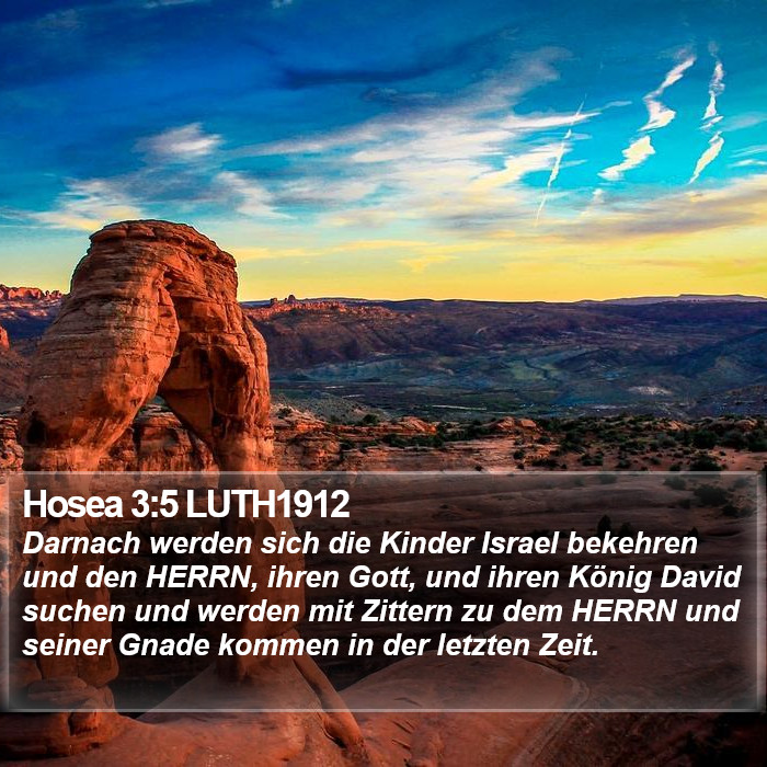 Hosea 3:5 LUTH1912 Bible Study