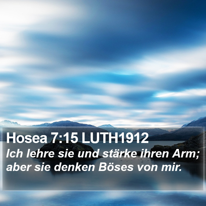 Hosea 7:15 LUTH1912 Bible Study
