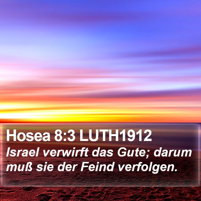 Hosea 8:3 LUTH1912 Bible Study