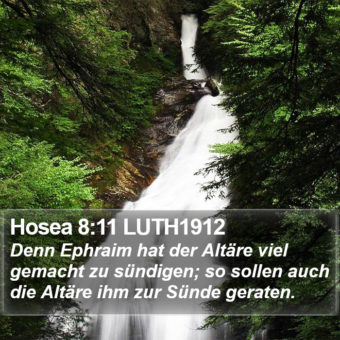 Hosea 8:11 LUTH1912 Bible Study