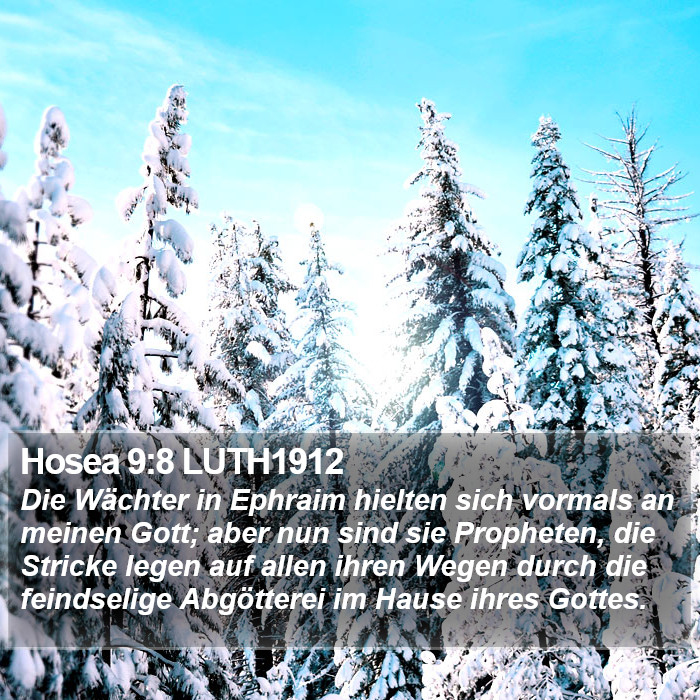 Hosea 9:8 LUTH1912 Bible Study