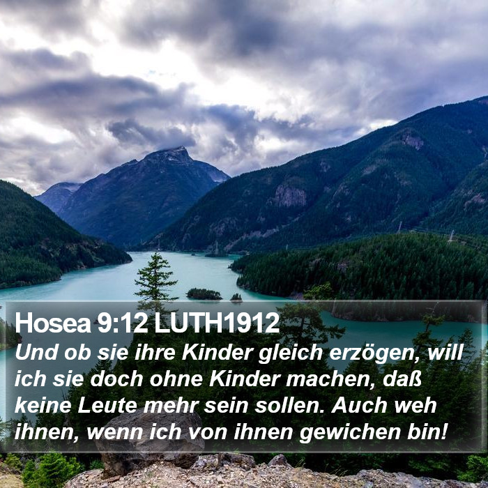 Hosea 9:12 LUTH1912 Bible Study
