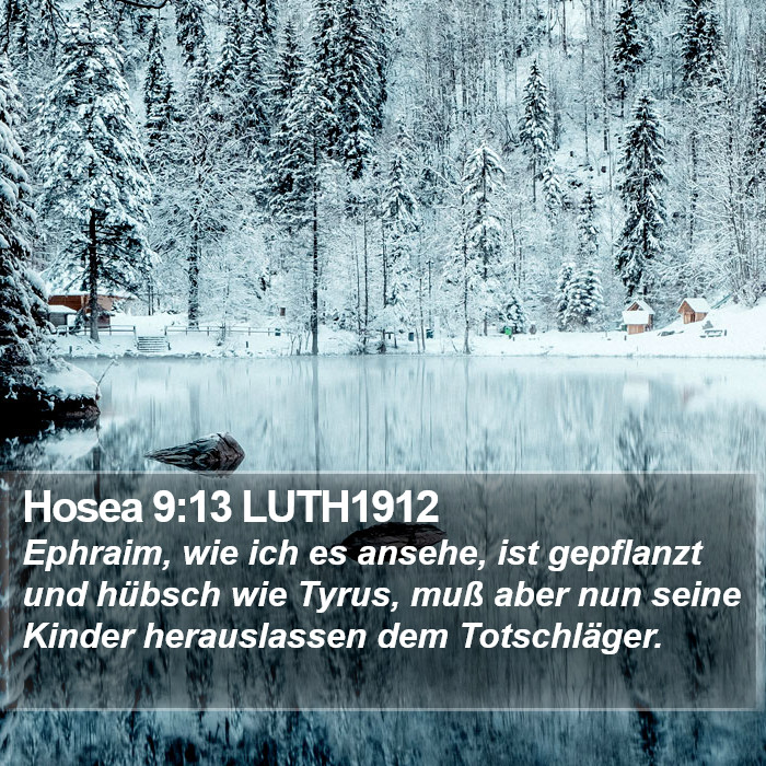 Hosea 9:13 LUTH1912 Bible Study