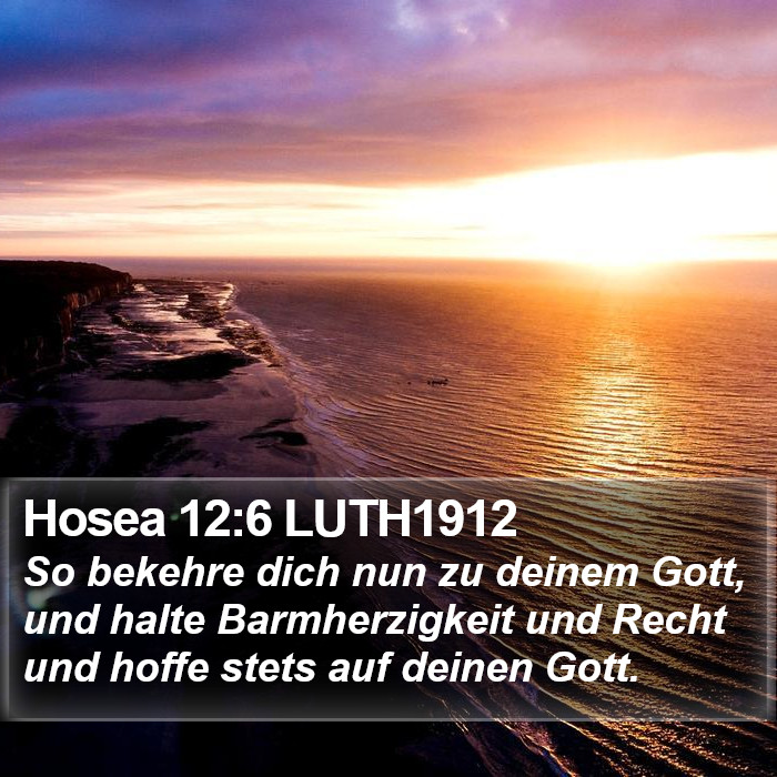 Hosea 12:6 LUTH1912 Bible Study