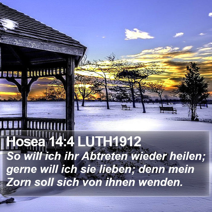 Hosea 14:4 LUTH1912 Bible Study
