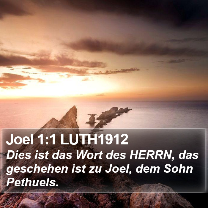 Joel 1:1 LUTH1912 Bible Study