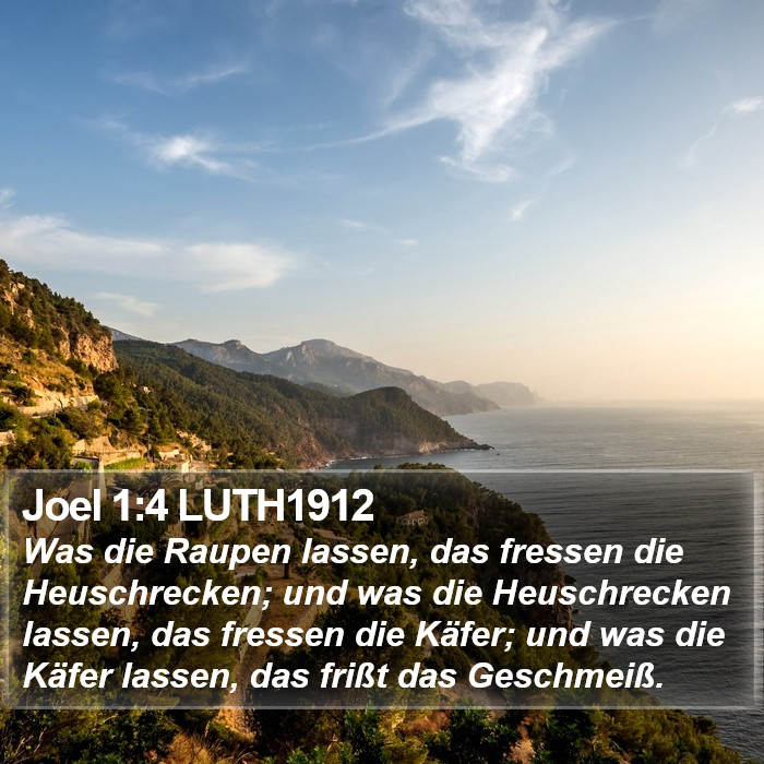 Joel 1:4 LUTH1912 Bible Study