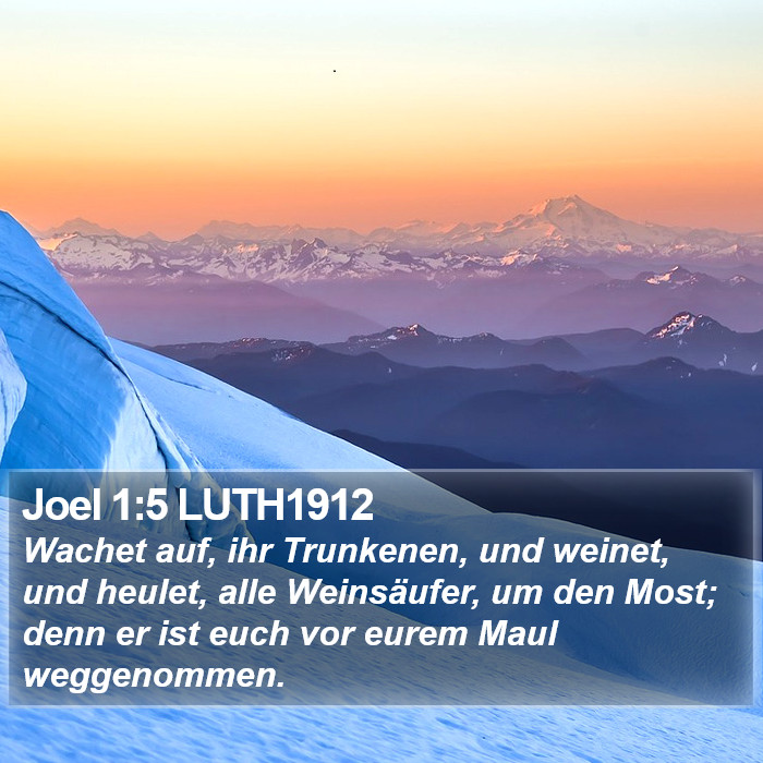 Joel 1:5 LUTH1912 Bible Study