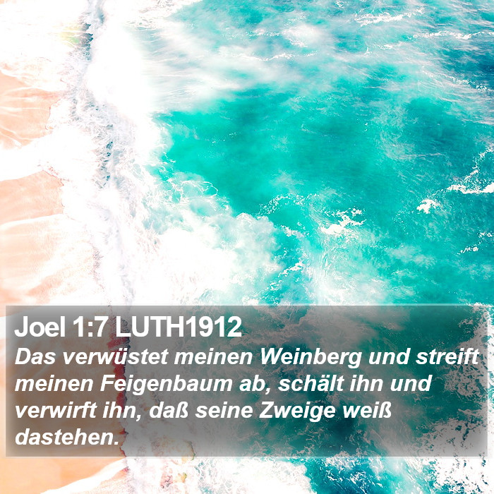 Joel 1:7 LUTH1912 Bible Study