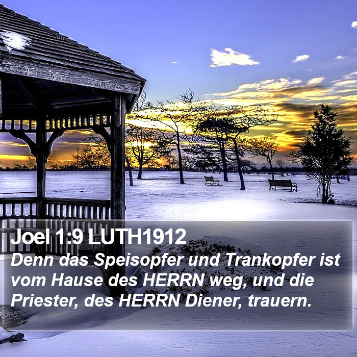 Joel 1:9 LUTH1912 Bible Study