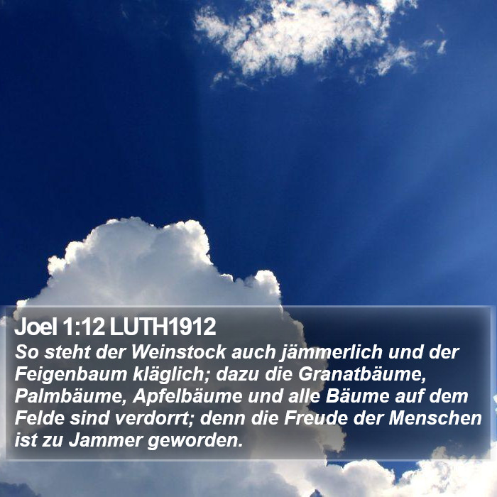 Joel 1:12 LUTH1912 Bible Study