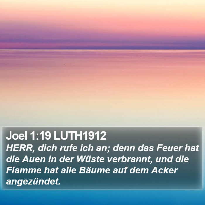 Joel 1:19 LUTH1912 Bible Study