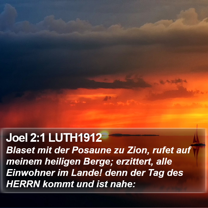 Joel 2:1 LUTH1912 Bible Study