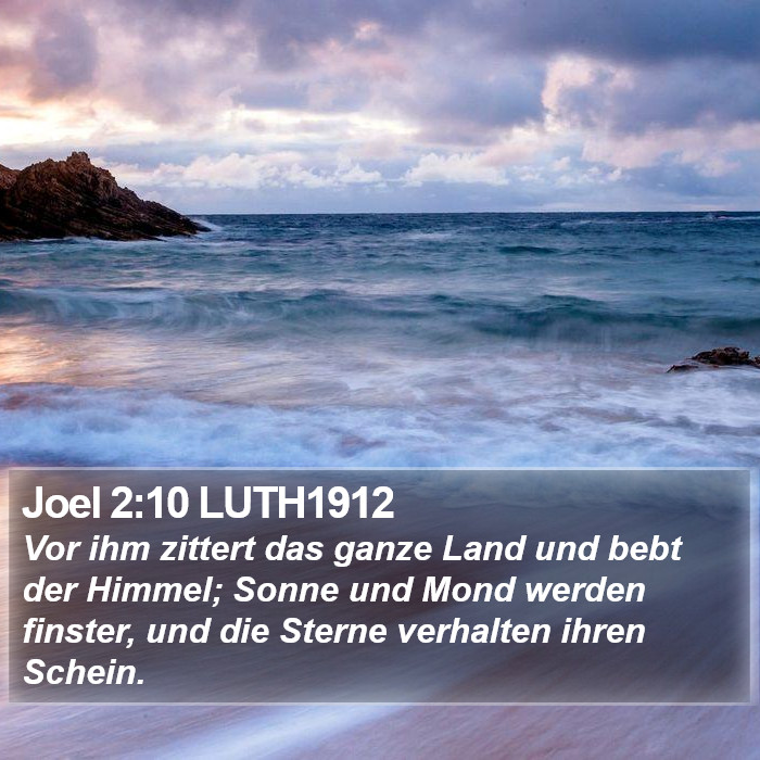 Joel 2:10 LUTH1912 Bible Study