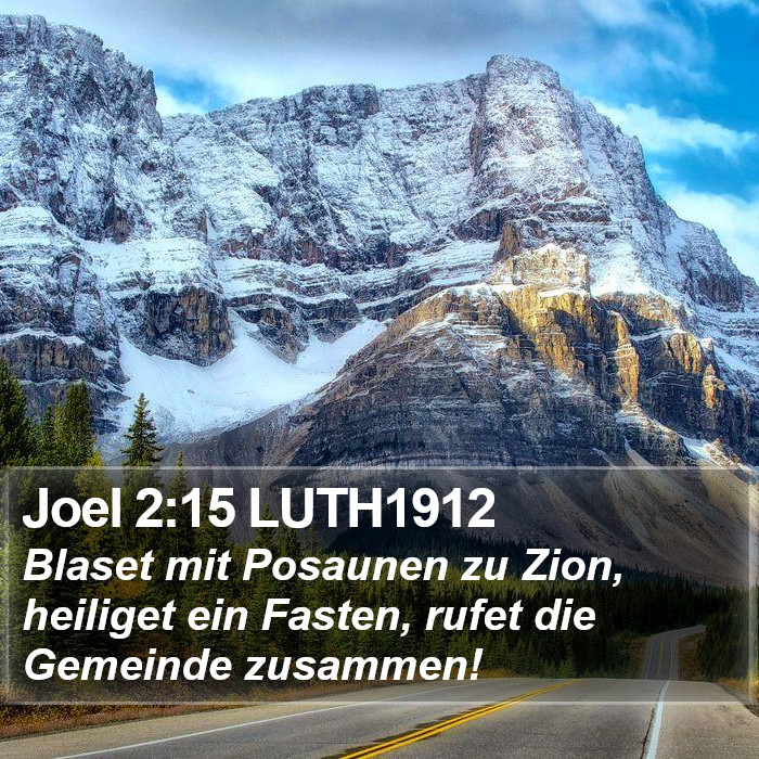 Joel 2:15 LUTH1912 Bible Study