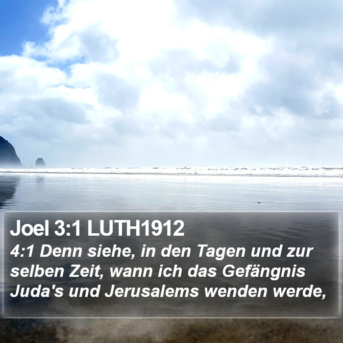 Joel 3:1 LUTH1912 Bible Study