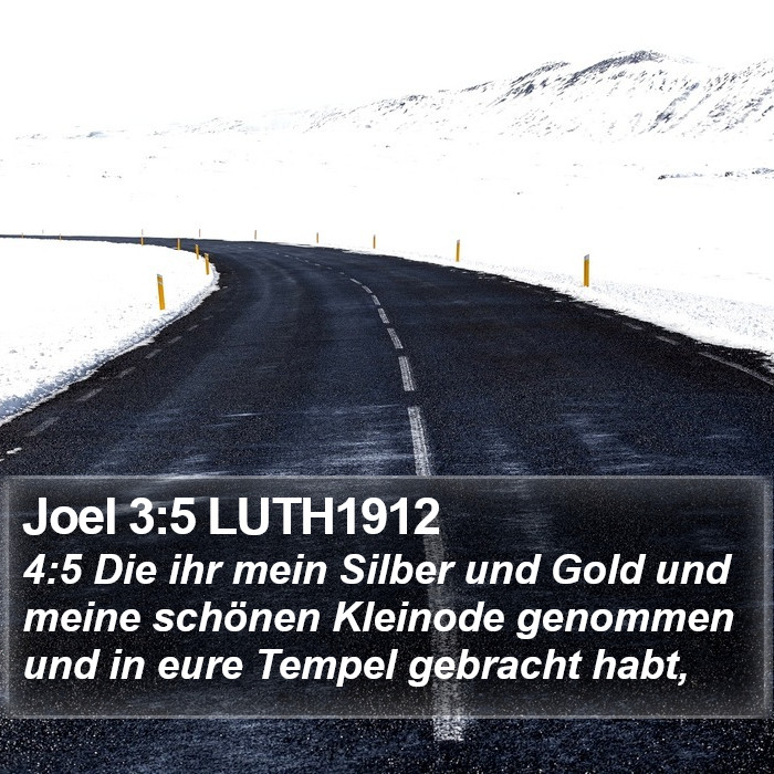 Joel 3:5 LUTH1912 Bible Study