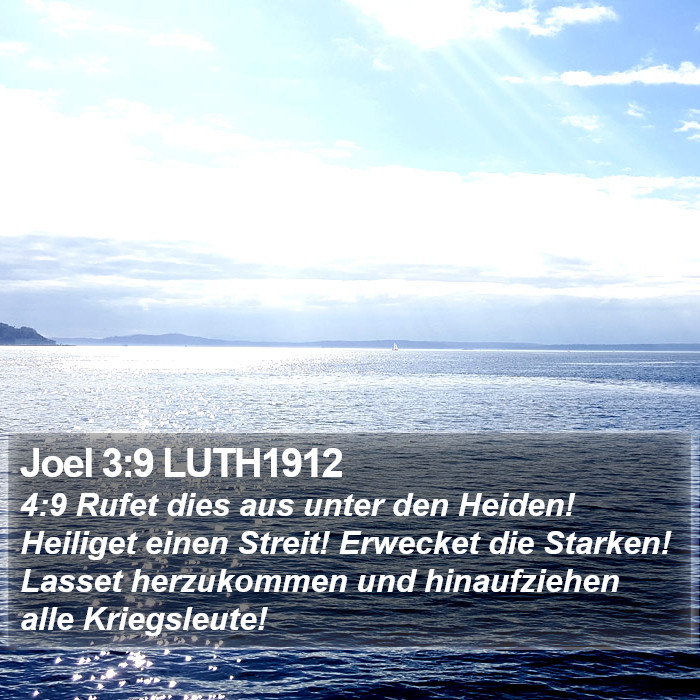 Joel 3:9 LUTH1912 Bible Study