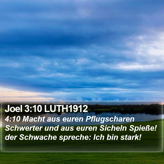 Joel 3:10 LUTH1912 Bible Study