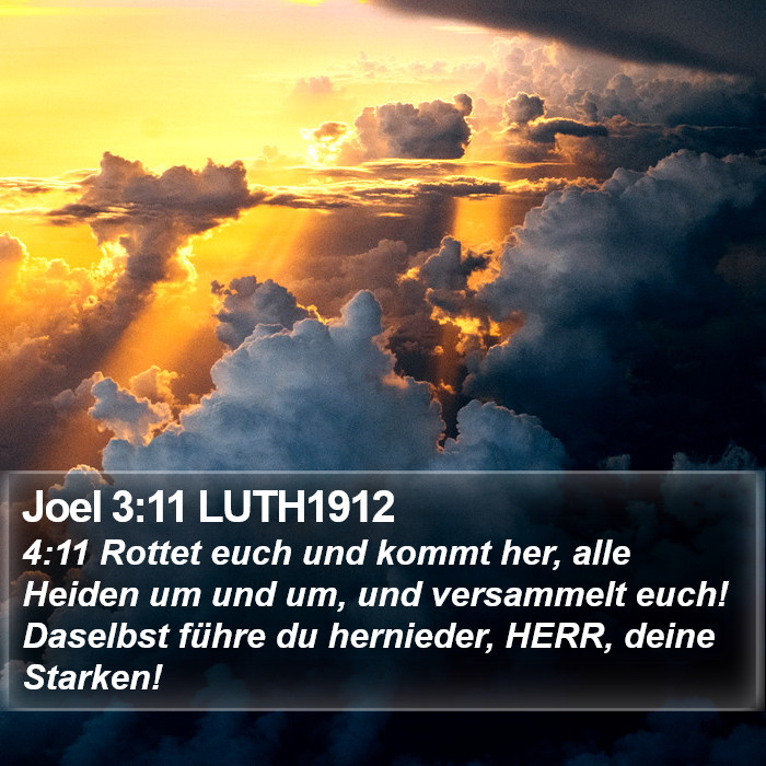 Joel 3:11 LUTH1912 Bible Study