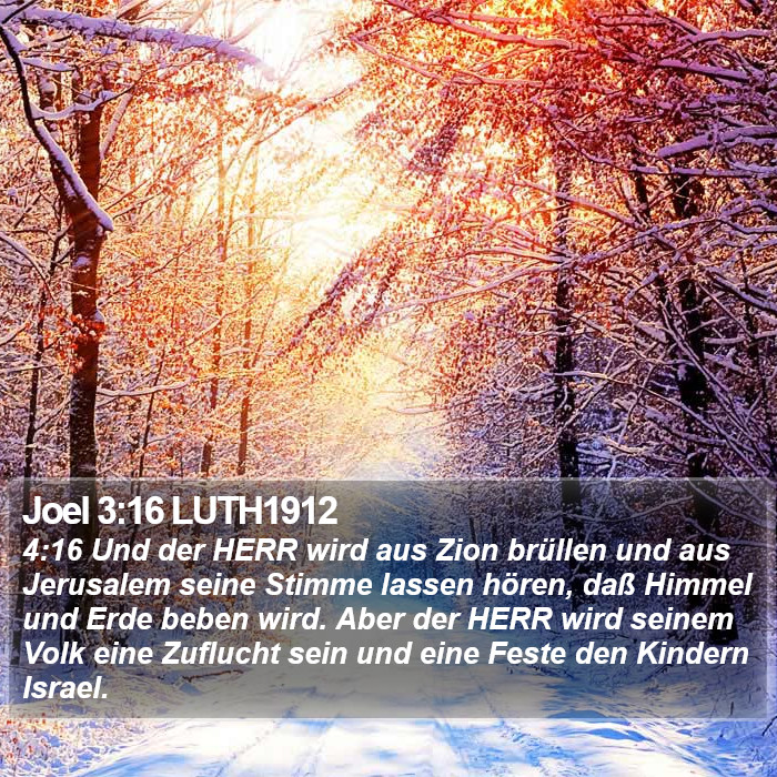 Joel 3:16 LUTH1912 Bible Study