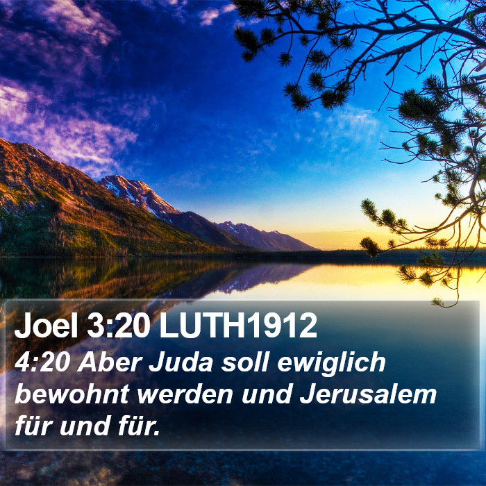 Joel 3:20 LUTH1912 Bible Study