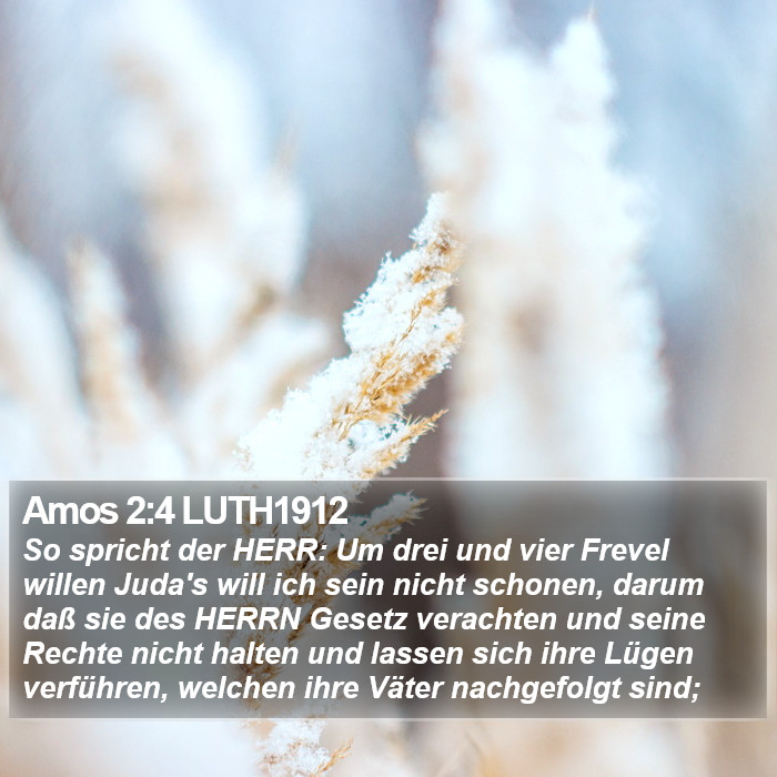 Amos 2:4 LUTH1912 Bible Study
