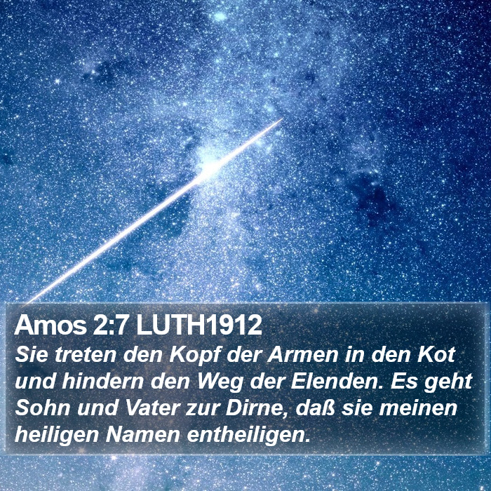 Amos 2:7 LUTH1912 Bible Study