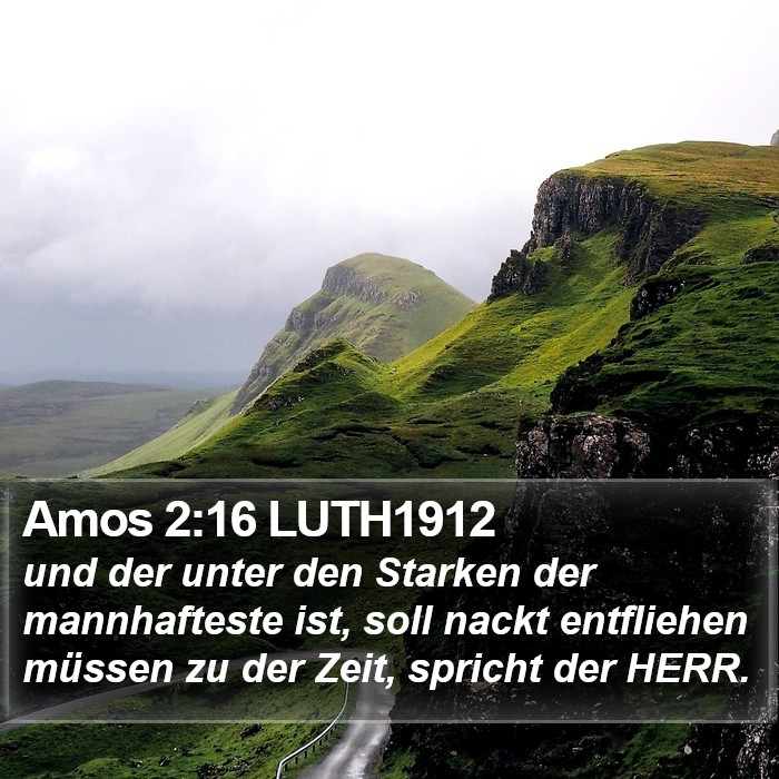 Amos 2:16 LUTH1912 Bible Study