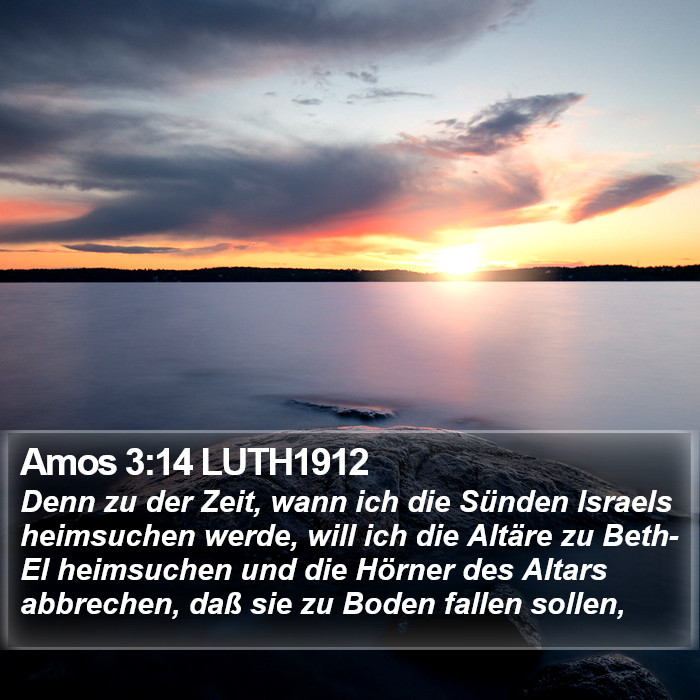 Amos 3:14 LUTH1912 Bible Study