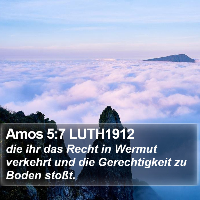 Amos 5:7 LUTH1912 Bible Study