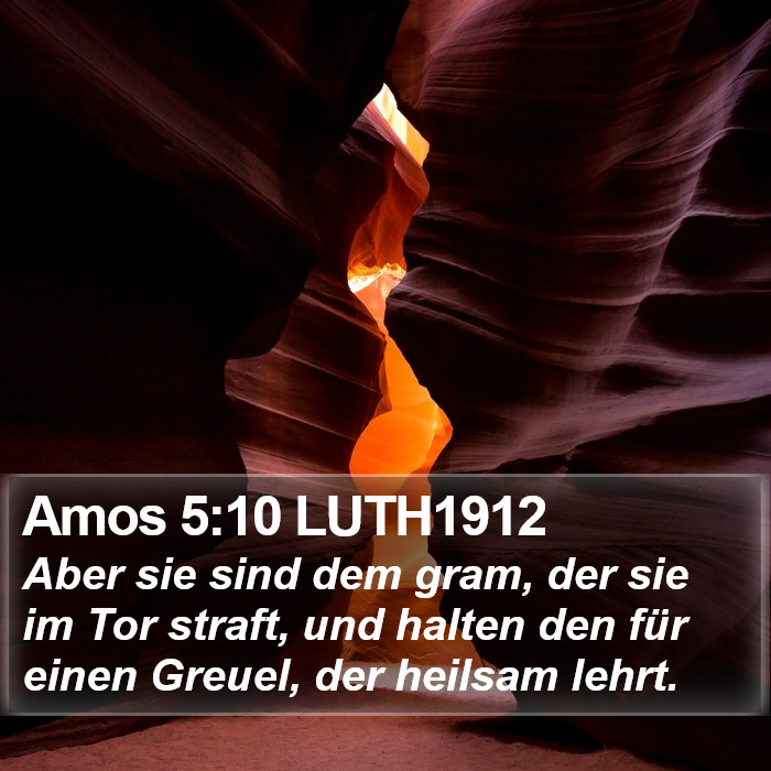 Amos 5:10 LUTH1912 Bible Study