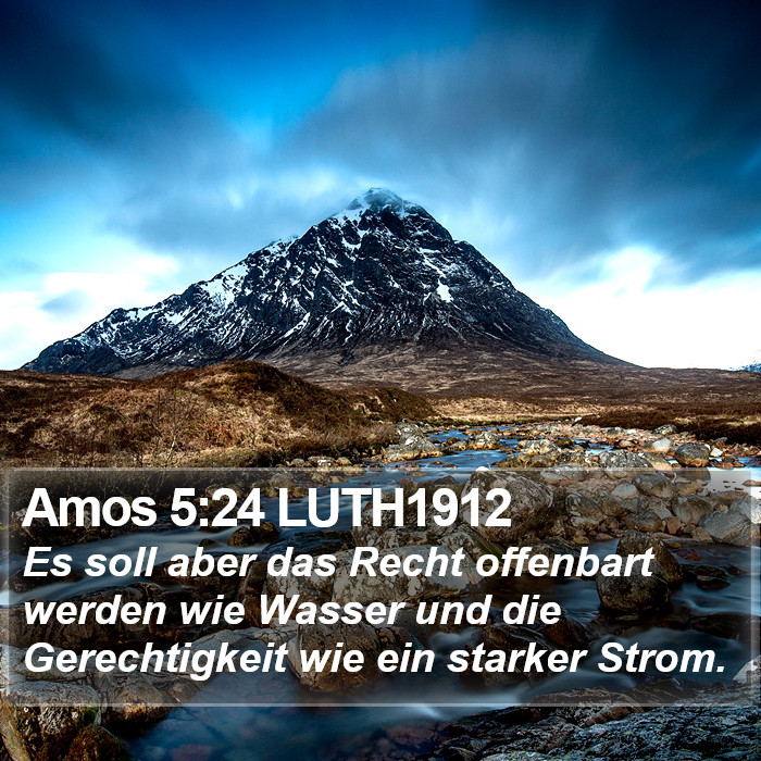 Amos 5:24 LUTH1912 Bible Study