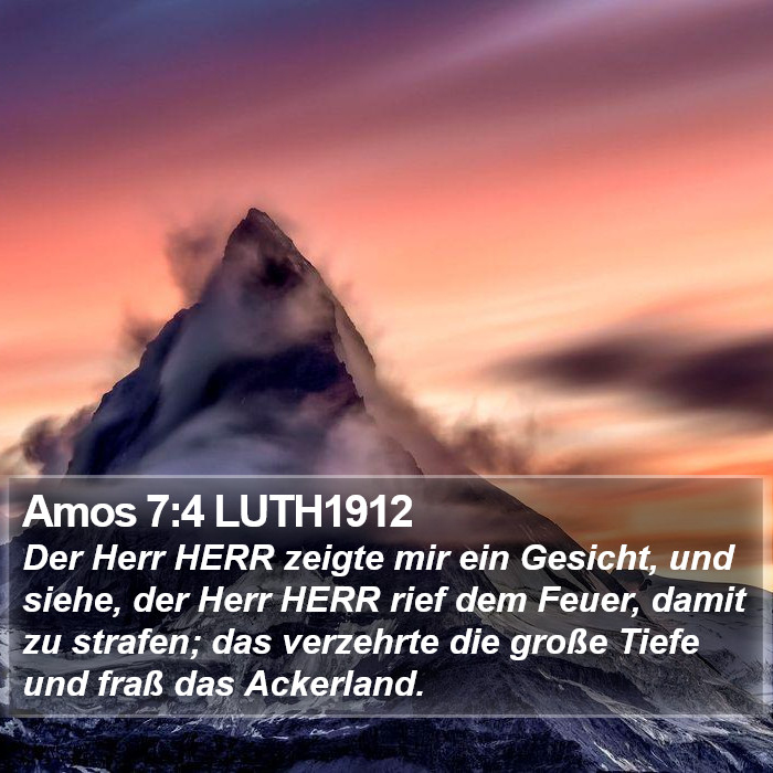 Amos 7:4 LUTH1912 Bible Study