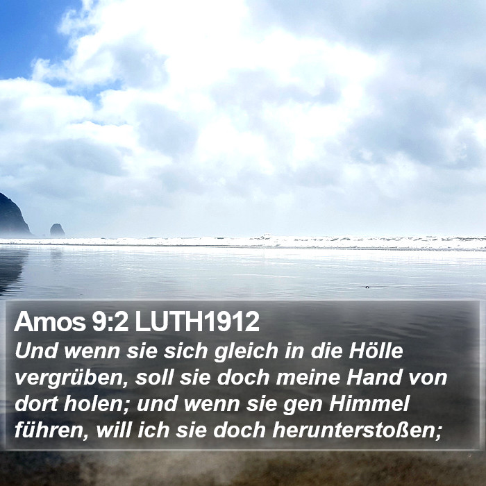 Amos 9:2 LUTH1912 Bible Study