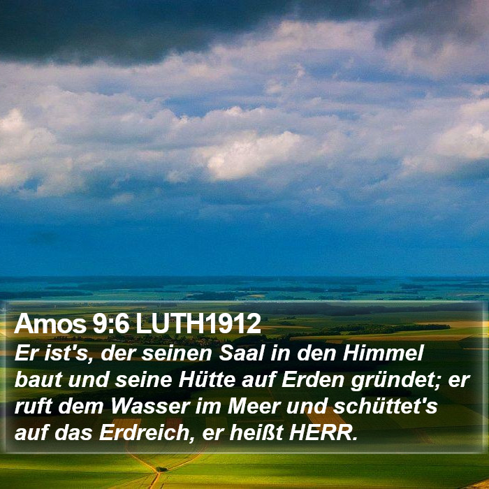 Amos 9:6 LUTH1912 Bible Study