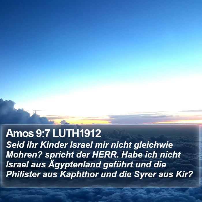 Amos 9:7 LUTH1912 Bible Study