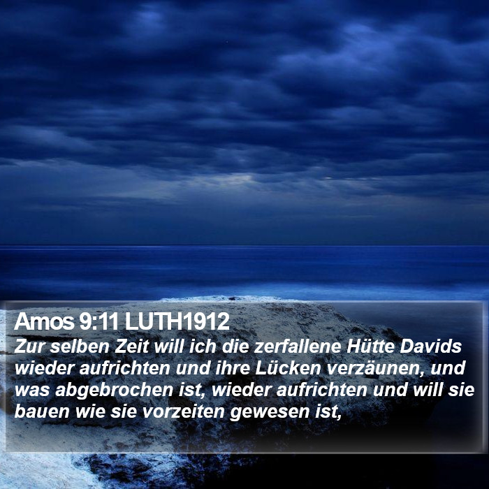 Amos 9:11 LUTH1912 Bible Study