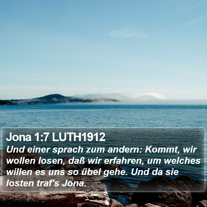 Jona 1:7 LUTH1912 Bible Study