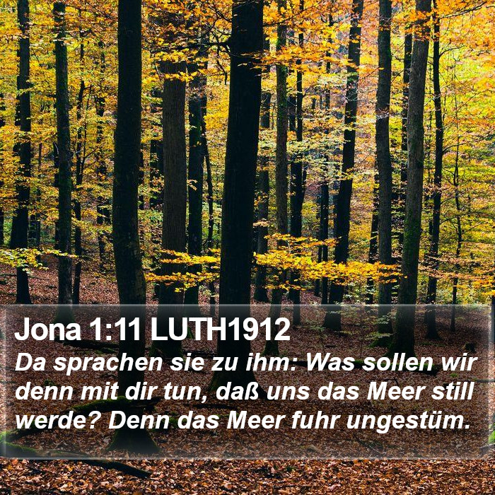 Jona 1:11 LUTH1912 Bible Study