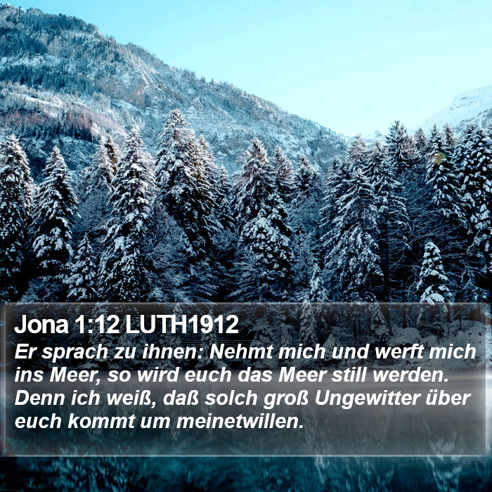 Jona 1:12 LUTH1912 Bible Study